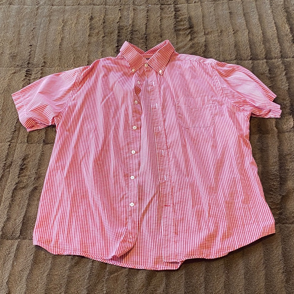 Daniel Cremieux Red and White Checkered Shirt